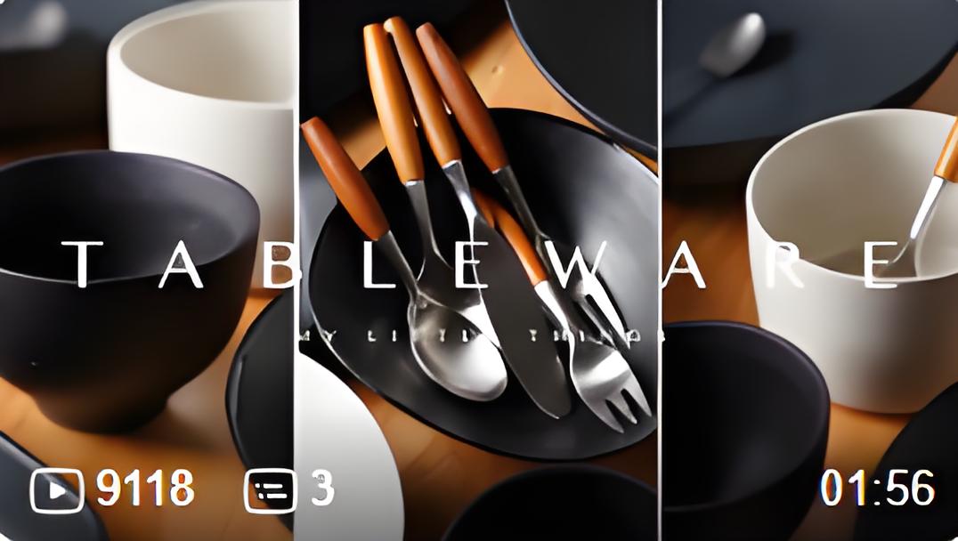 时尚餐具B站营销